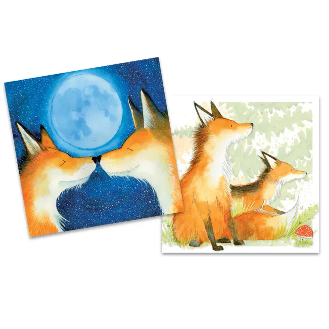 Hovedbilde Emma Ball Mini kort - Foxes