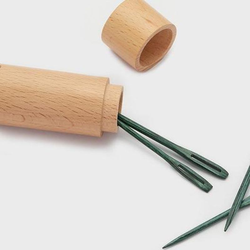 Knitpro Stoppenål i bøketre