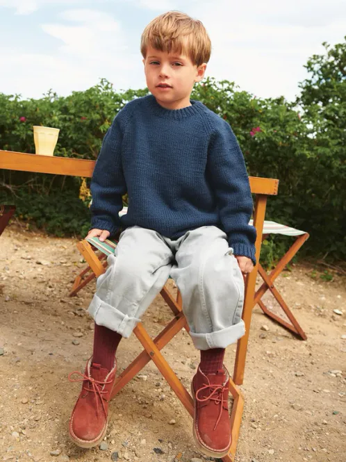 Hovedbilde SandnesGarn Tiro Sweater Junior strikket i KOS, ...
