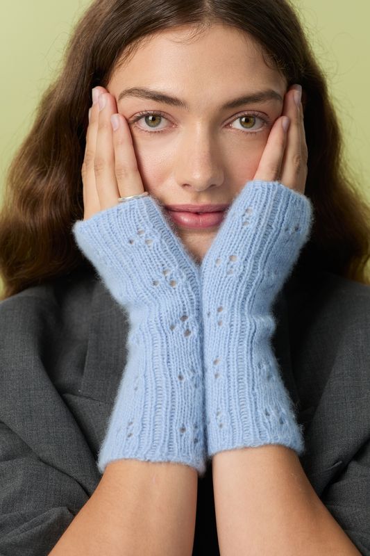 Garnpakke Sandnesgarn Miu Pointelle Shawl og Mittens