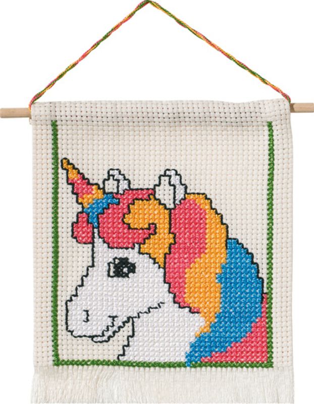 Enhjørning kit 16x18cm